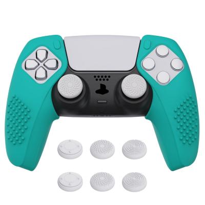 China Protective Case Non-Slip PS5 Controller Skin Cover Silicone Protective Case and Gamepad Thumb Grip Cover Suitable for Original Charger Station for sale