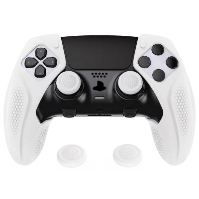 China Soft Silicone Sleeve Suitable for Charging Station Anti-Slip Ergonomic Silicone Cover Case for ps5 edge controller, soft rubber protector skin for ps5 edge wireless controller for sale