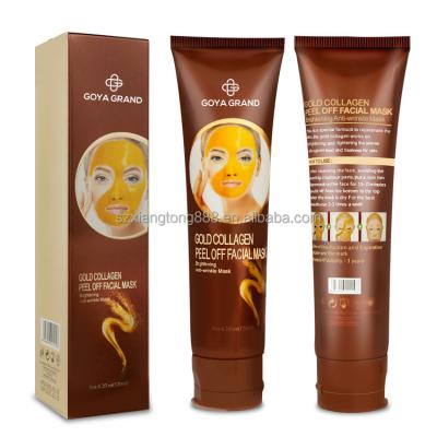 China OEM 2022 Face Skin Care Whitening Moisturizing Sheet Mask Private Label 24K Gold Bio Collagen Facial Mask for sale