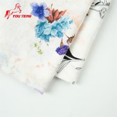 China Sustainable Digital Fabric Print Rayon Viscous Digital Discharge Print Challis Spun Fabric For Garment for sale