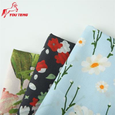 China Custom Anti-static Digital Print Fabric Printing Cotton Woven Fabric For Modern Women Dress for sale