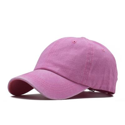 China Adults And Children Parent-child Casual Hat Washed Cotton Solid Color Light Panel Baseball Hat for sale