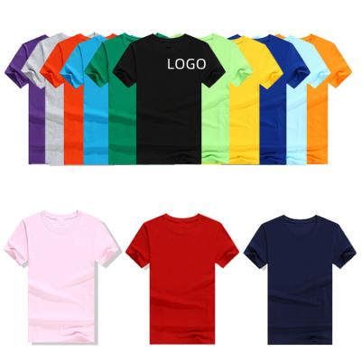 China Wholesale Custom White Cotton Short Sleeve Round Neck T-shirt Printing Logo Short Sleeve for sale