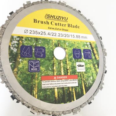 China 235mm Steel Universal 18 Tooth 9 Inch Wood Disc Grinding Chain Cutting Saw Blade for sale