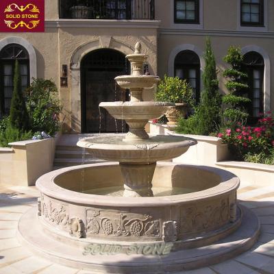 China Modern Outdoor Driveway Garden Decorative Natural Stone Water Drop Fountain for sale