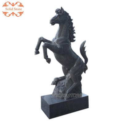 China Life Size Decoration Modern Outdoor Stone Garden Sculpture Horse Animal Statue for sale