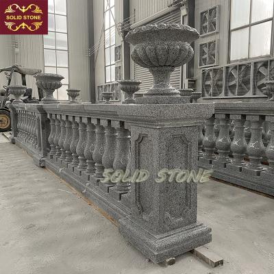 China Contemporary Granite Balusters Factory Direct Supply Marble Balusters Garden Decorative Granite Balustrade for sale