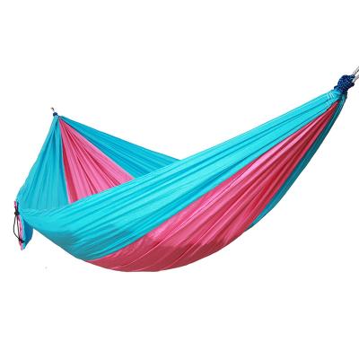 China Durable Hammock Outdoor Survival Travel Hanging Double Parachute Backpacking Single Hammocks for sale