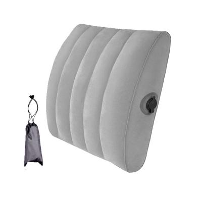 China Can Put Back In Pocket Inflatable Pillow Support Cushion For Car Office Home Travel Use for sale