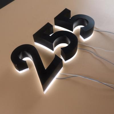 China Retail Store DIY 3D Metal Font Illuminated Led Signage Luminous Mini Word Advertising Metal Letter Sign for sale