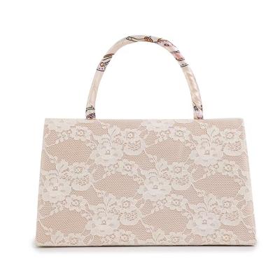 China Bridal Women's Shoulder Bag Ladies Lace Party Elegant Wedding Handbag Dinner Bag for sale