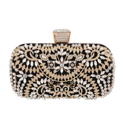 China Fashion Crystal Hand Classic Clutch Luxury Diamond Purse Handbag Rhinestone Evening Bags For Elegant Woman for sale