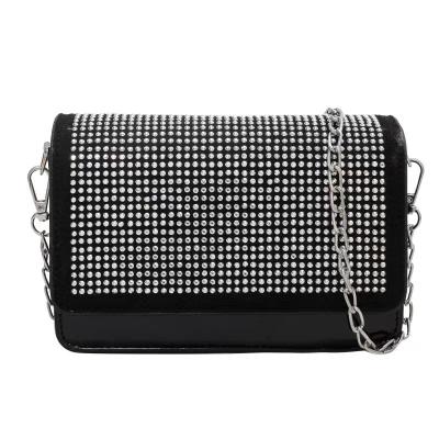 China Other Rhinestone Bag New Soft Full Of Diamond Shoulder Crossbody Carry Underarm Bag Fashion Purse Clutch for sale