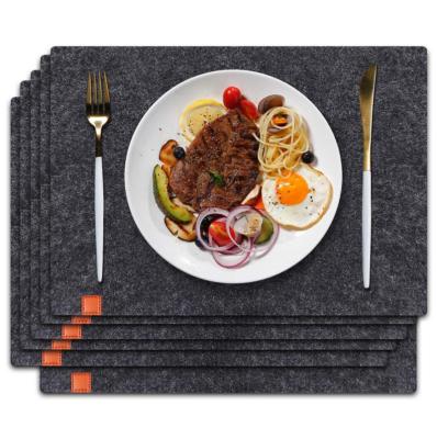 China Place Mat Set Sustainable Heat Resistant Felt Table Mats Felt Drink Coaster for sale