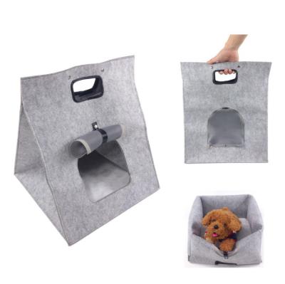 China Breathable Washable Pet Bed Felt Shark Cat Cave for sale