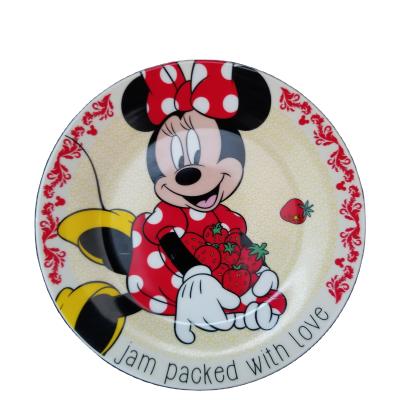 China Custom mickey sustainable dish china decal dinnerware set wholesale for sale