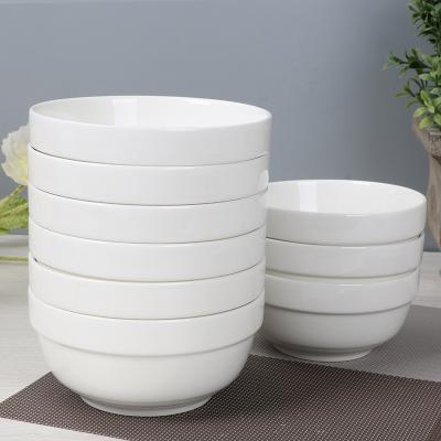 China 4.5 inch viable white rice bowl, hot sale thick edge bowl, super white bowl for sale