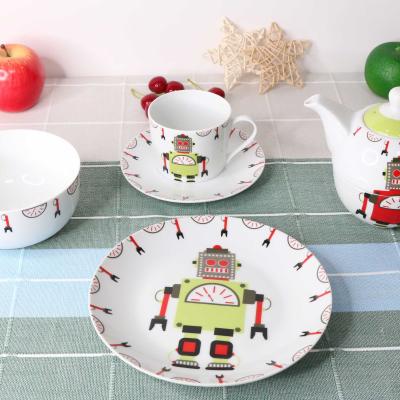 China 7pcs Kids Sustainable Dinnerset Nice Design Dinner Set For Kids for sale