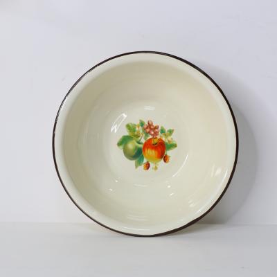 China Disposable Deep Enamel Soup Dish Plate Bolivia Peru Chile Hot Sale for sale