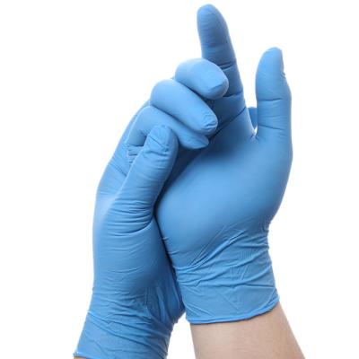 China 12X24CM Nitrile Safety Gloves / En455 Nitrile Gloves S M L XL for sale