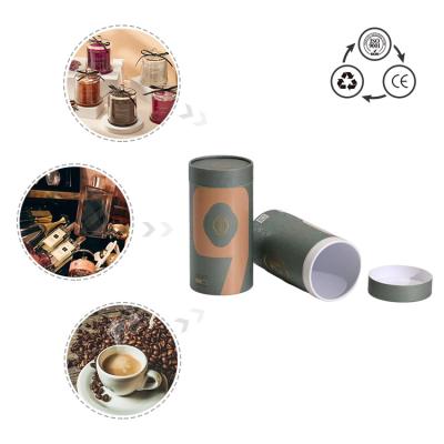 China Custom Design Cosmetic Biodegradable Colorful Coffee Tea Container Deodorant Stick Tube Package Recycled Printing Paper Materials Packaging Tube for sale