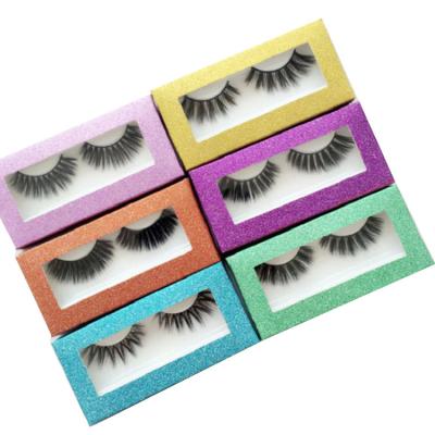 China Recycled Packaging Materials Eyelash Cardboard Logo False Eyelashes Custom Boxes With Clear Window for sale