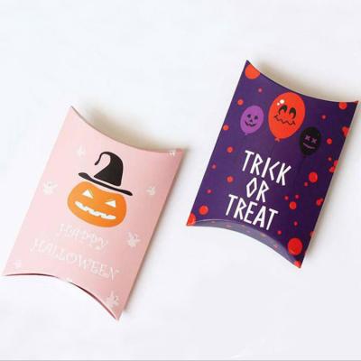 China Recycled Materials Folding Custom Printing 350GSM Art Paper Candy Pillow Boxes For Wig for sale