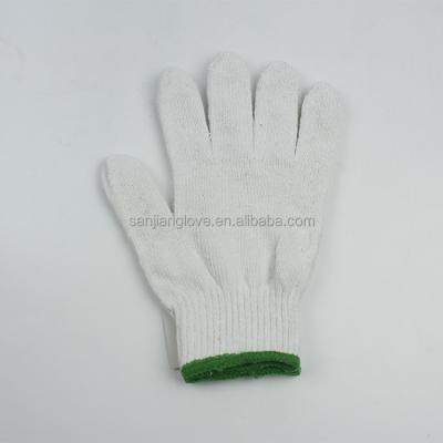 China Cotton& knitting glove white color polyester blend industrial work gloves cotton glove white for sale