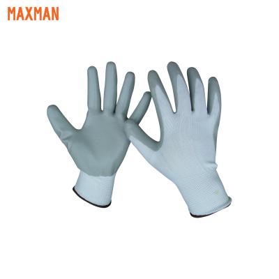 China Anti-cutting Oil Grip Industry Nitrile Rubber Cut Liner Gloves for sale