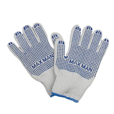 China Comfortable And Breathable PVC Dotted Cotton Glove Food Glove Occupational Safety Glove for sale