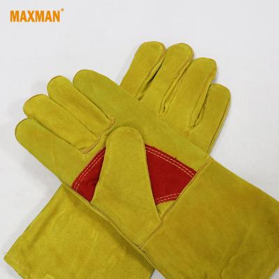 China Workplace Safety Durable\Fire Resistant Waterproof Leather Welding Gloves Long for sale