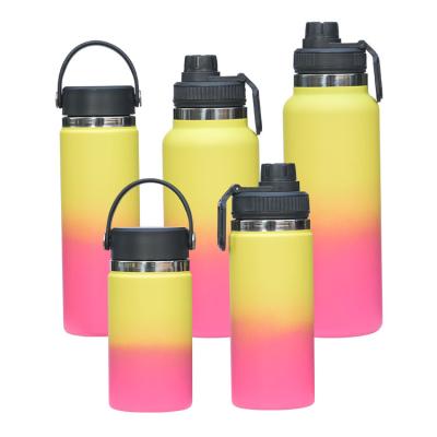 China Double mouth 18oz 22oz 32oz 40oz aqua vacuum aqua flasks wide mouth PORTABLE travel sport travel wall stainless steel water bottle for sale