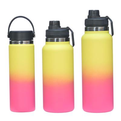 China Wholesale PORTABLE drinking bottle aquaflask 18oz 22oz 32oz insulated double wall stainless steel tumbler vacuum aqua flask wall water bottle for sale