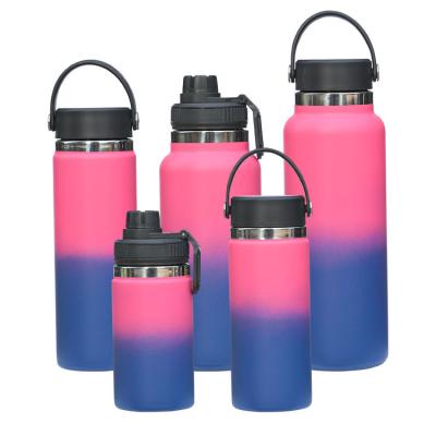 China PORTABLE Customize Spray Mount Aquaflask Tumbler Metal Water Bottle Wall Stainless Steel Double Vacuum Flasks Thermoses for sale