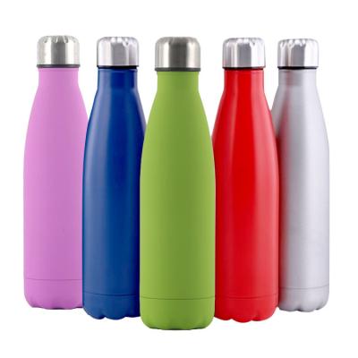 China Viable USA Warehouse Wholesale Coca-Cola Bottle Tumbler Cups Bottle 500ml Knock Double Wall Stainless Steel Water Bottle for sale