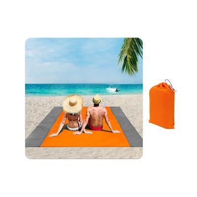 China 210T Grid Ripstop with TPU Coating Hot Selling Outdoor Camping Mat Portable Waterproof Pocket Picnic Sand Proof Beach Mat for sale