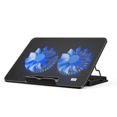 China Adjustable Size Laptop Cooler Dual USB Adjust Dual Wind Speed ​​Fan Stand For Notebook Accessories Laptop Cooling Pad for sale