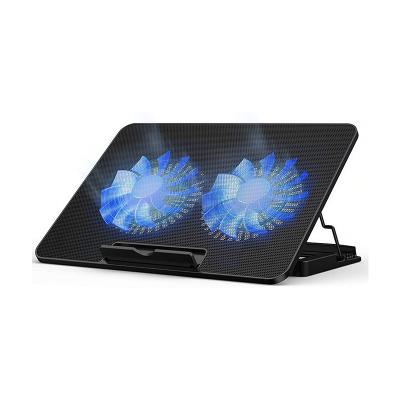 China Adjustable Size 17 Inch Laptop Protection USB Powered Gaming Laptop Cool Cool Slim Portable Cooler with 2 Large Quiet Fans for sale