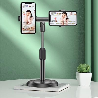 China 360 Degree Rotating Multi-Function Adjustable Mobile Phone Holder For Live Broadcast Desk Table Clip Bracket Table Mount Mobile Phone Support Holder for sale