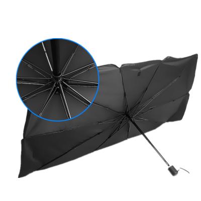 China Lowering UV Sunshade Front Car Sun Parasol Car Windshield Sunshade Indoor Portable Sunshade Umbrella Car Temperature Protection for sale