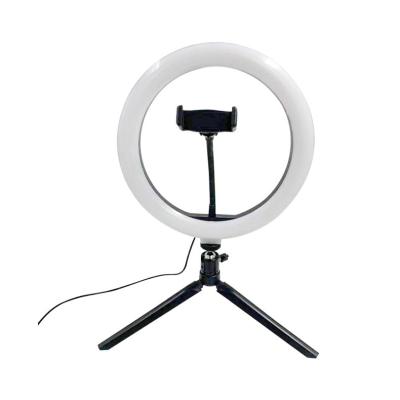 China Adjustable Shine 10 Inch Led Selfie Ring Light With Tripod Stand For Live Makeup Photography Video for sale