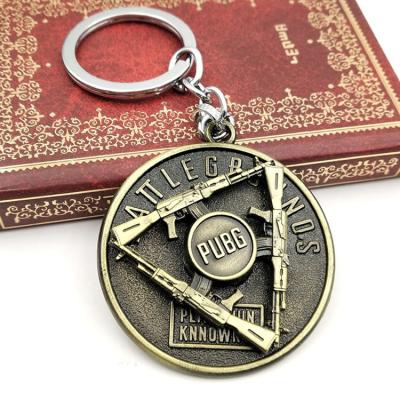 China Promotional Gift Customize Your Logo 3D Metal Key Chain Zinc Alloy Round Pattern Main Chain From Chinese Supplier for sale