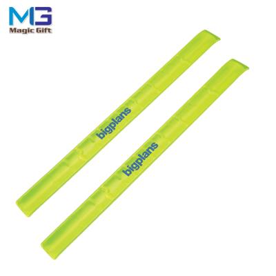 China Safety Christmas Promotion Gift PVC Slap Wristband With UV Print for sale