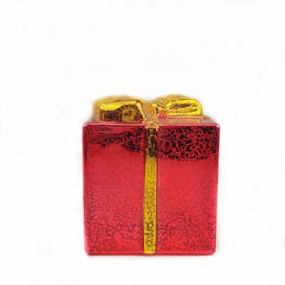 China Europe Set Of Three Illuminated Glass Gift Box For Christmas Decoration for sale