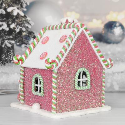 China Battery Operated Led Polymer Clay Lit Personalized Multicolor Pink Polymer Clay Home Ornaments for sale