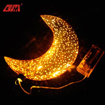 China Home Decoration and Gifts New Products 2021 Innovative Product Cheap Custom Ornaments Moon Shaped Light Lamp for sale