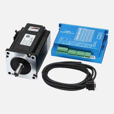 China Industrial 8N.m CNC Servo Easy Stepping Motors Set NEMA 34 Closed Loop Stepper Motor With Driver Kit for sale