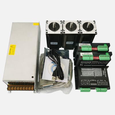 China DIY Industrial CNC Machine CNC Router 3 Axis Kit NEMA 23 Stepper Motor Heavy Set with Board Stepper Power Supply TB6600 DM542 Driver Breakout for sale