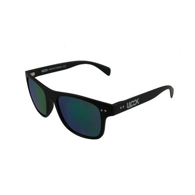 China TAC Design Fashionable Retro Square Frame Plating Green Lens Sunglasses for sale