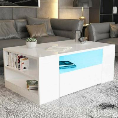 China Eco - Friendly Coffee Table With Storage Hot Sale Cheap Coffee Table White Wood for sale